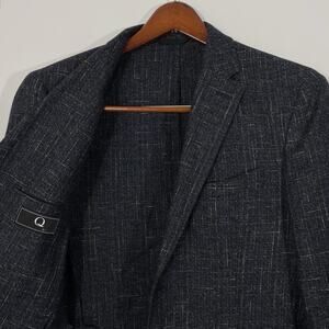 Q by Flynt Q-Baxter Multicolor Woven Tweed Sportcoat 42R Jacket Fall Blazer